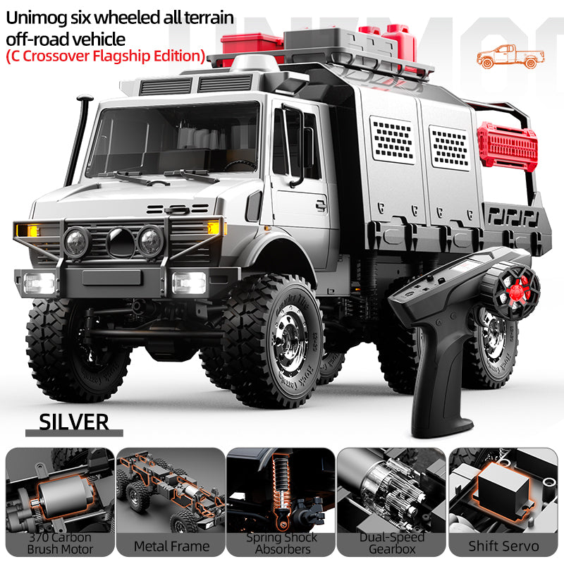JJRC C8823C silver 1/18 6WD RC crawler truck