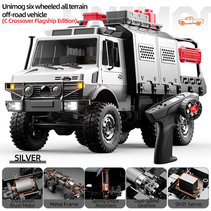 JJRC C8823C silver 1/18 6WD RC crawler truck