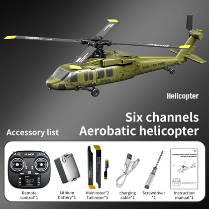 JJRC U9901 green flybarless RC helicopter