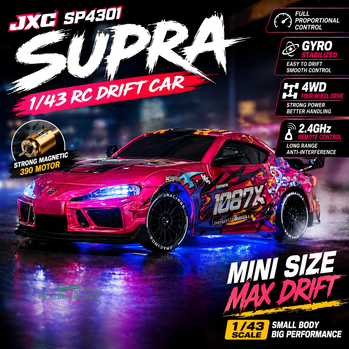 JXC SP4301 1087X Lion Dance Supra RC car
