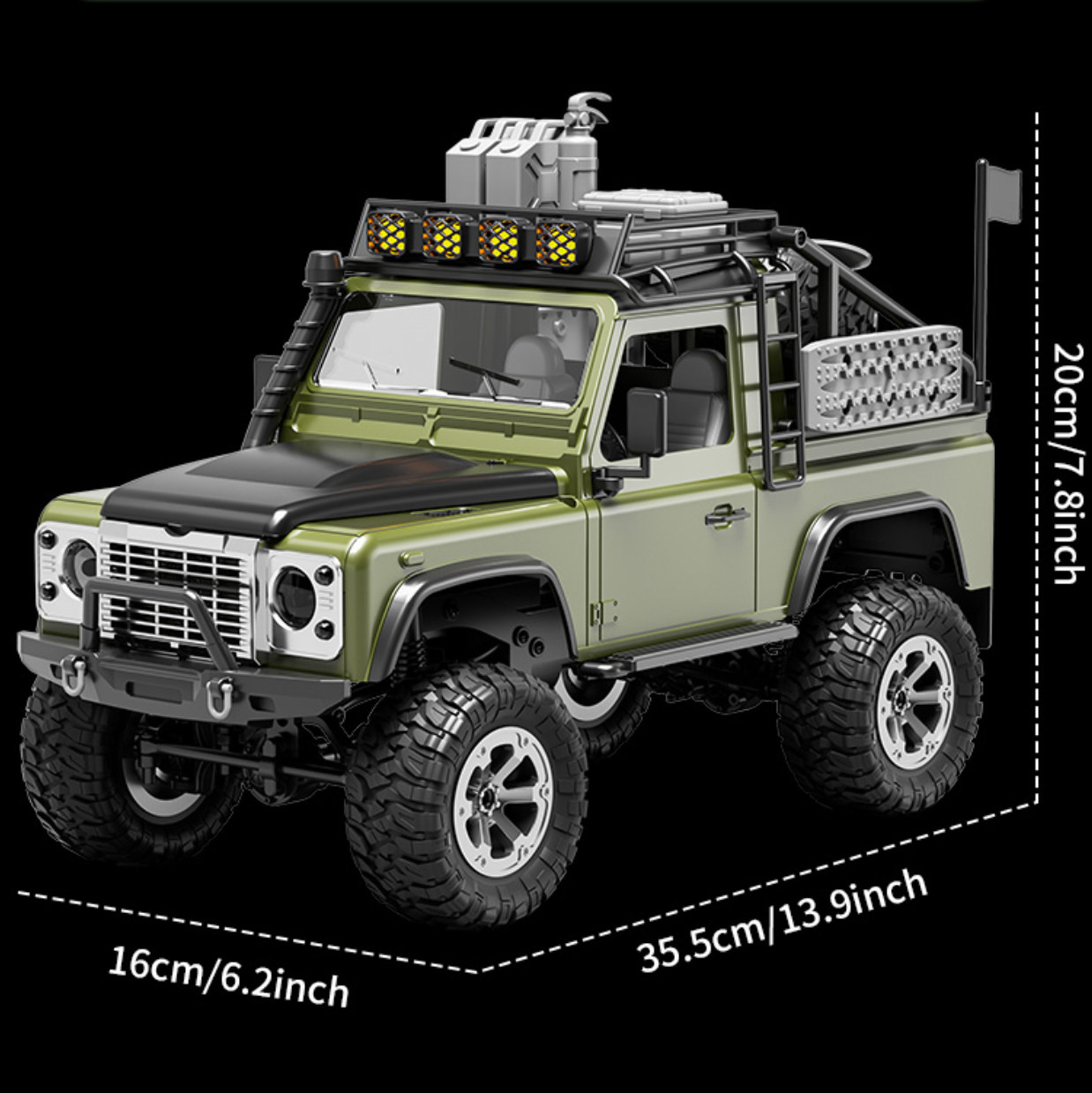KFPLAN KF90 green 1/12 RC rock crawler