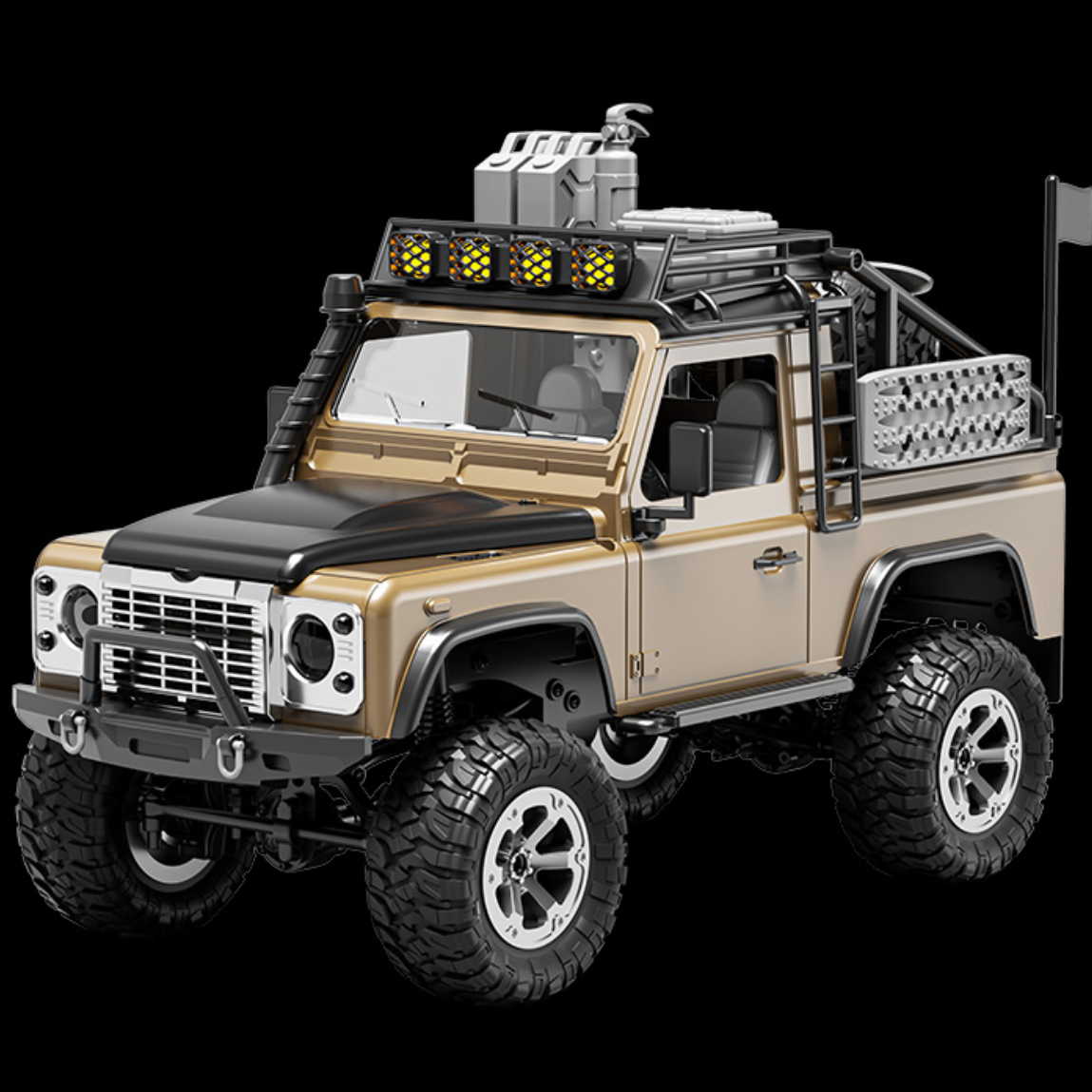 Yellow KFPLAN KF90 1/12 off-road RC truck