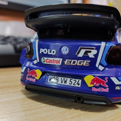 LDRC LD2801 drift car shown with blue transfer decals