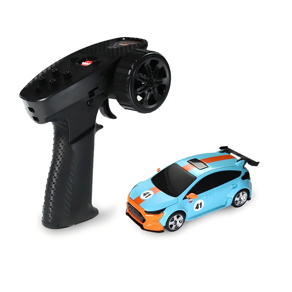 Cyan-orange MG044 1/43 RC drift car