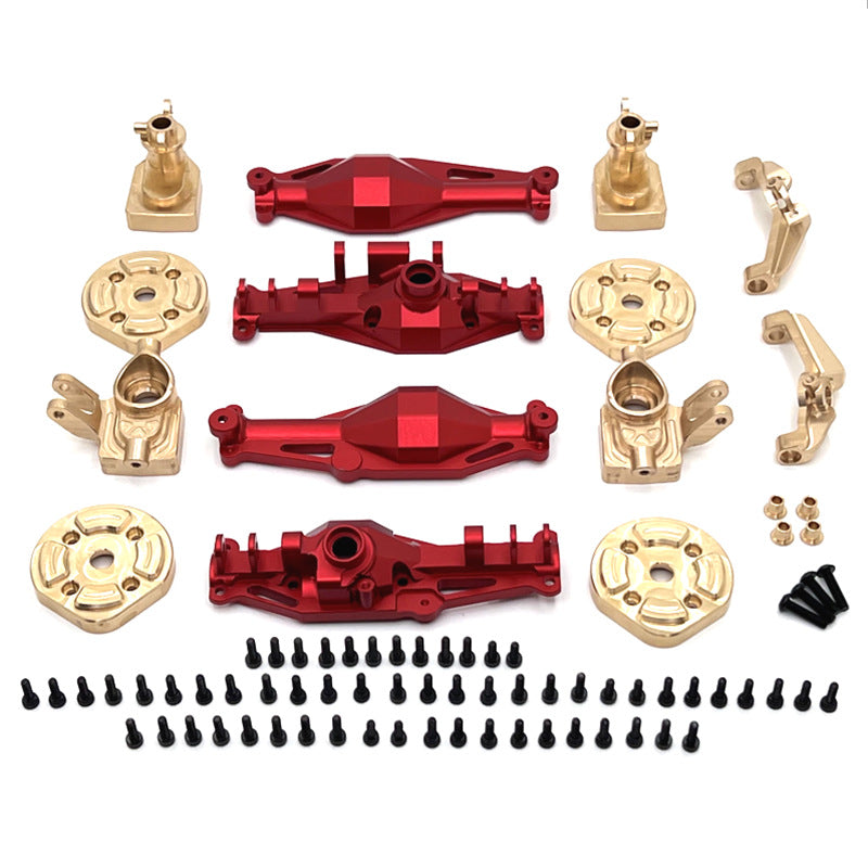 MJX H12Y metal axle upgrade kit in red