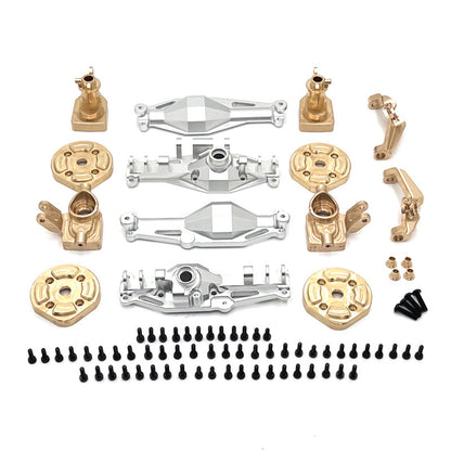 MJX H12Y metal axle upgrade kit in silver