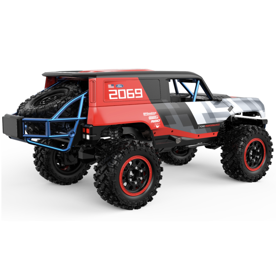 MJX H12P Ford Bronco R Baja 1000 RC crawler side view