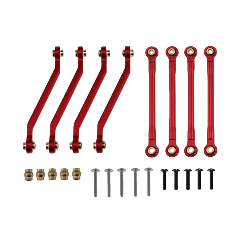 MJX H18P aluminum chassis links in red