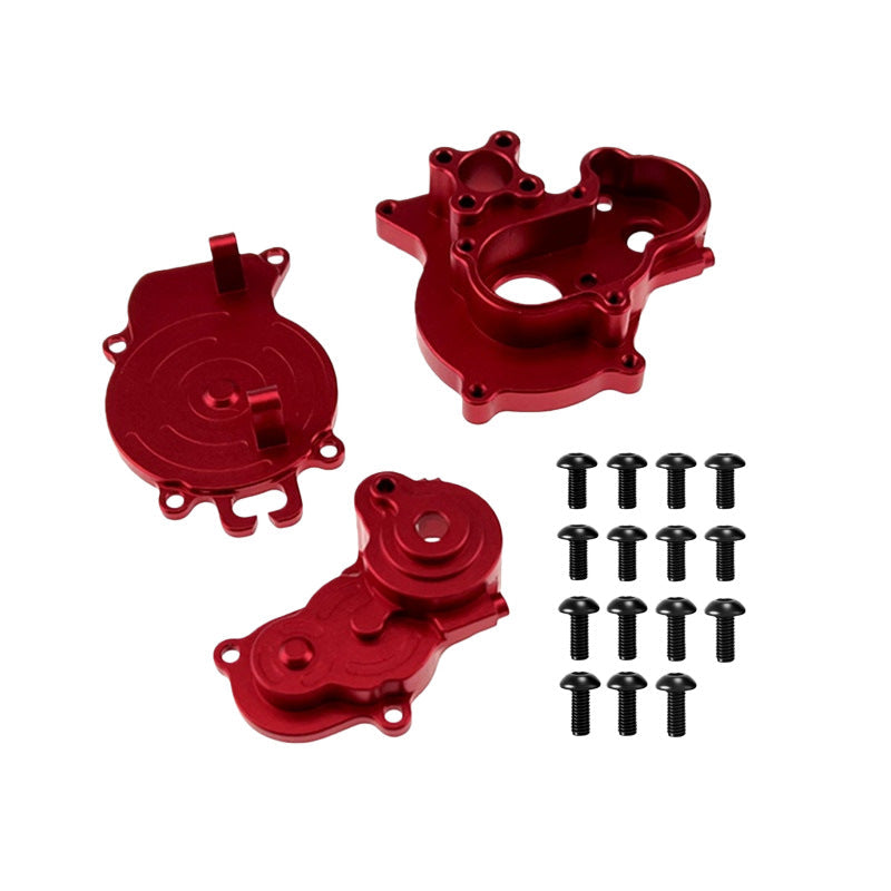 MJX H18P aluminum motor gearbox housing in red