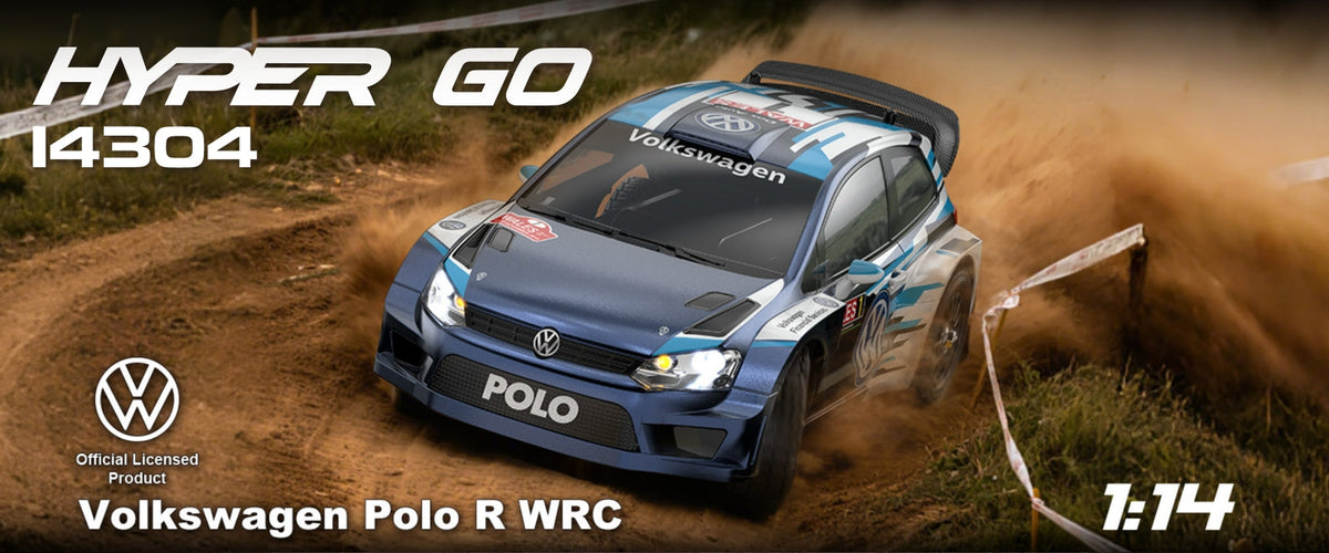 MJX Hyper Go 14304 rally car front three-quarter view