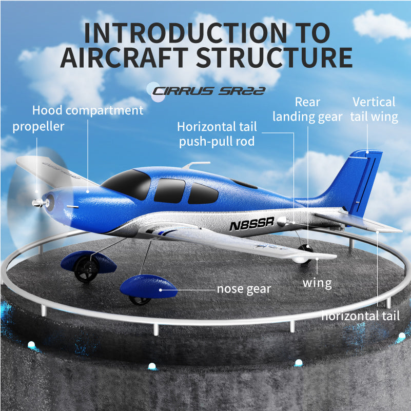 QIDI A580 scale RC airplane in flight
