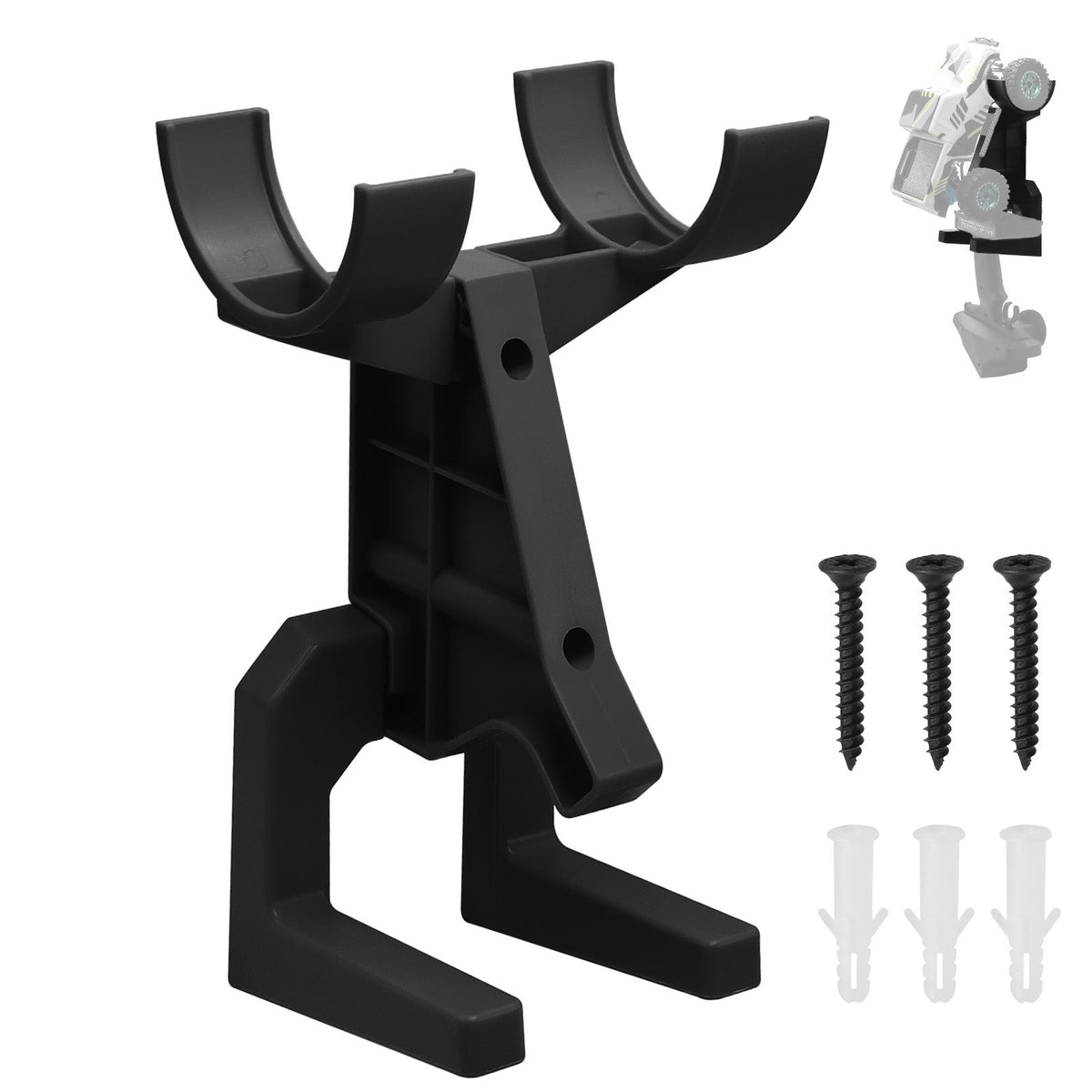 RCENJOY EJ-038 black RC car wall mount rack