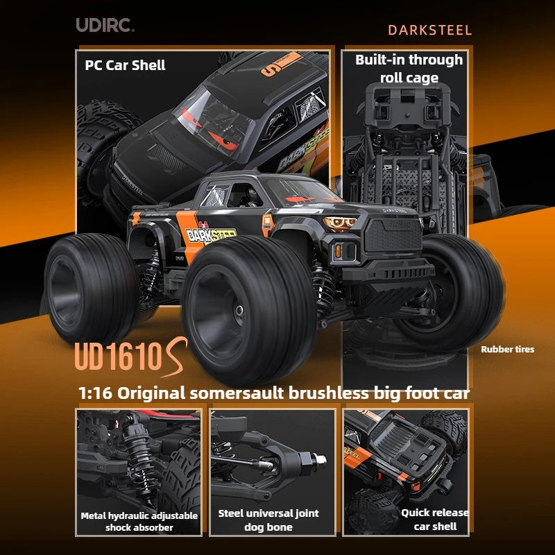UDIRC UD1610S high-speed monster truck profile