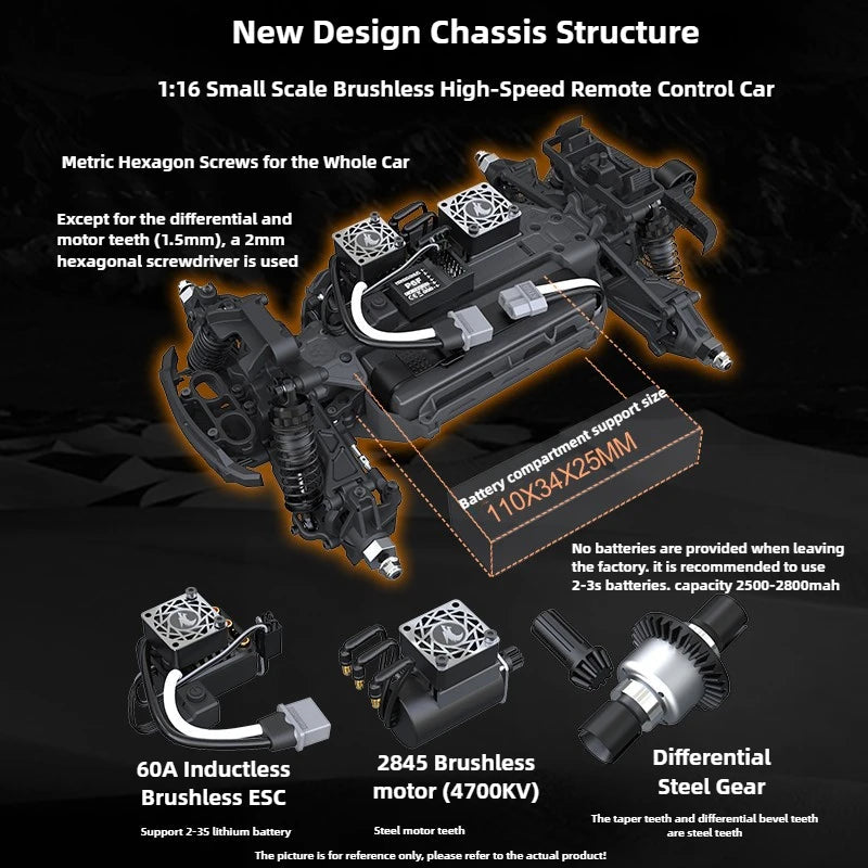 UDIRC UD1610S quick-release chassis detail