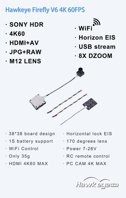Hawkeye Firefly V6 Lite camera feature detail 1