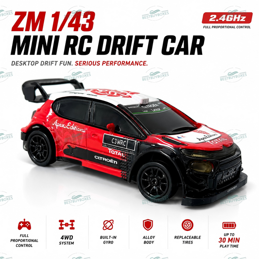ZM 1/43 rally-style 4WD RC drift car