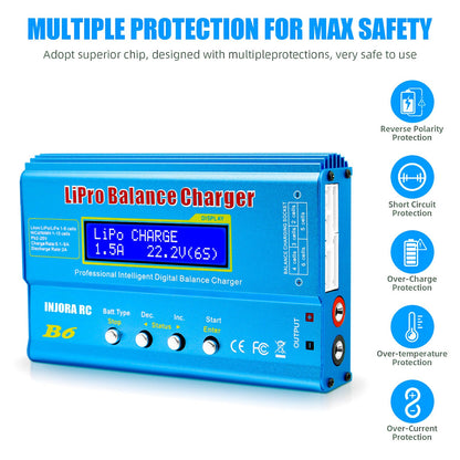B6 multifunction balance charger for RC batteries