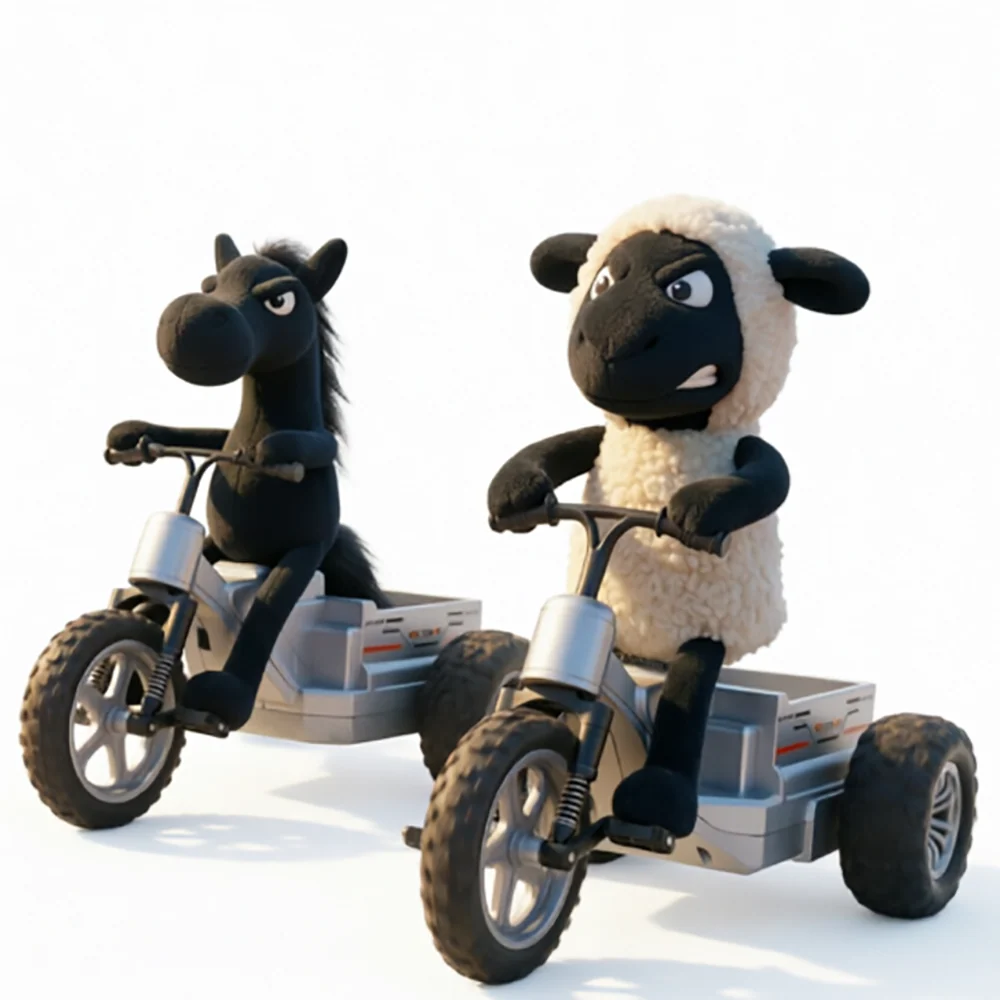 CL-18040 Little Sheep and Black Horse RC trikes