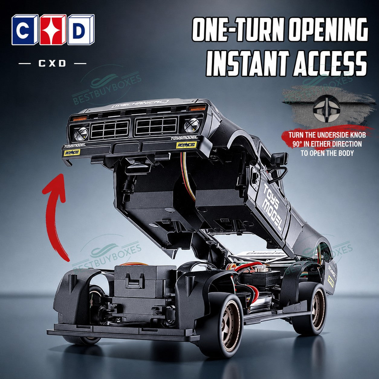 CXD 2401 RC drift truck with opening doors