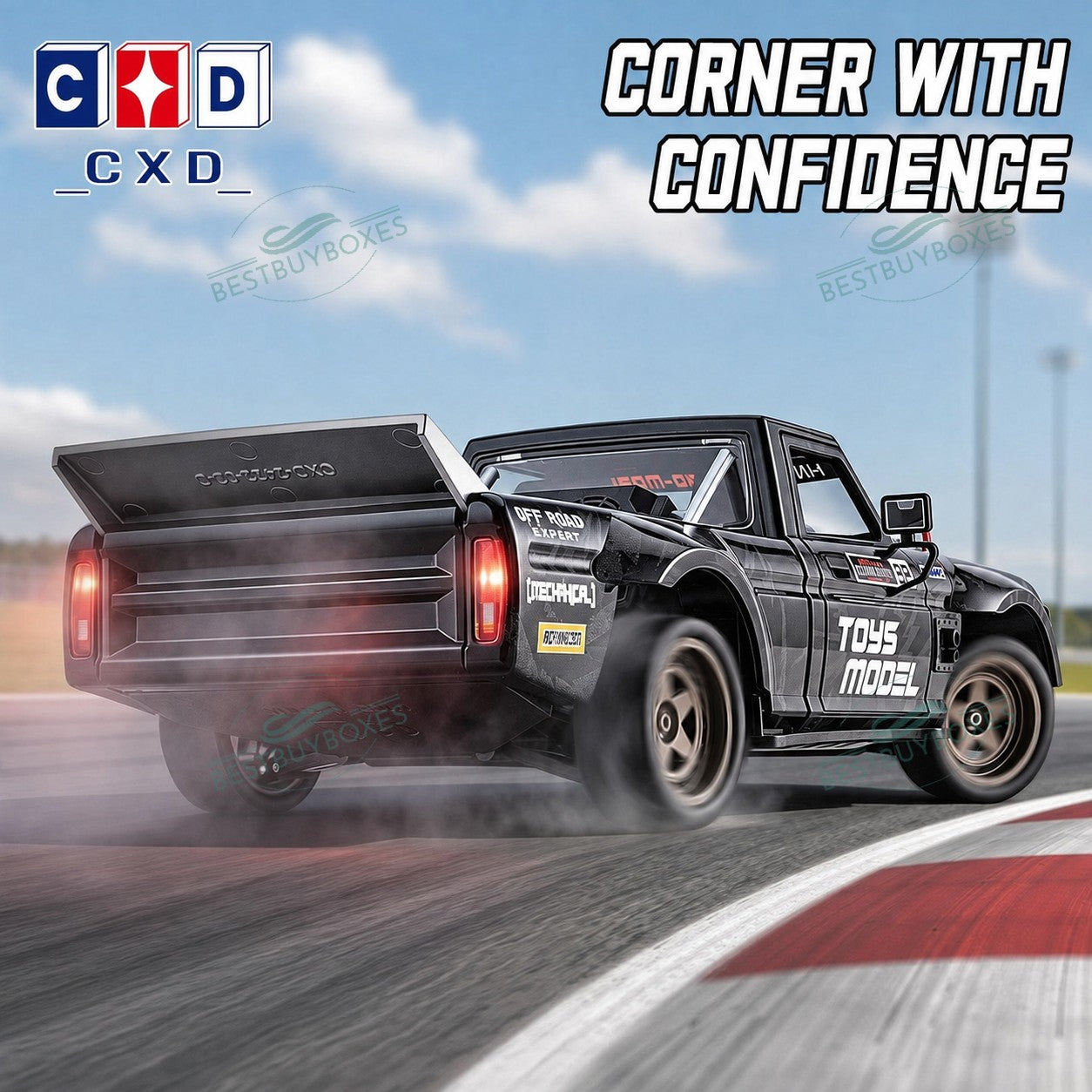 CXD 2401 mini RC drift truck LED lights