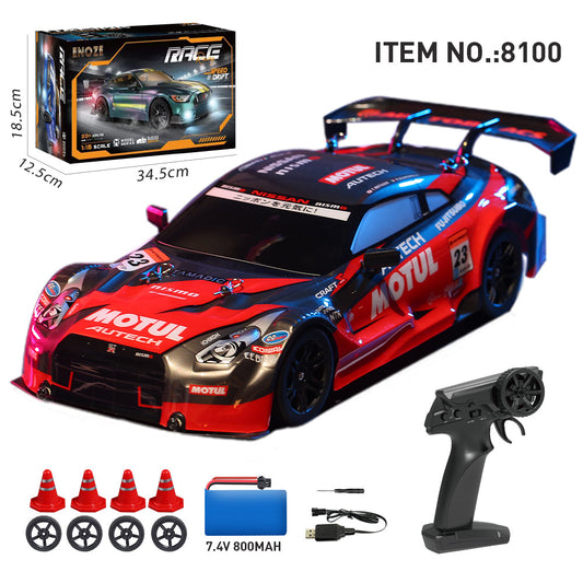 ENOZE 8100 red 1/16 4WD RC drift car
