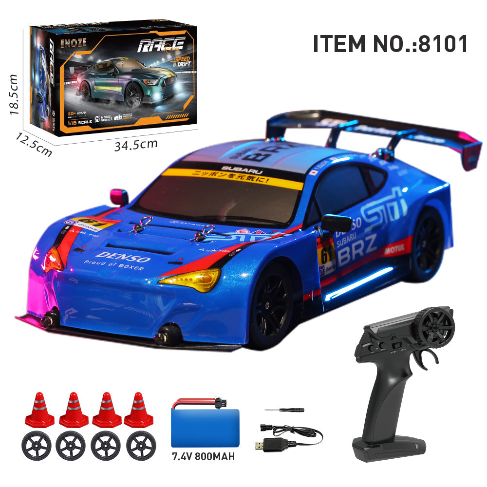 ENOZE 8101 blue 1/16 4WD RC drift car