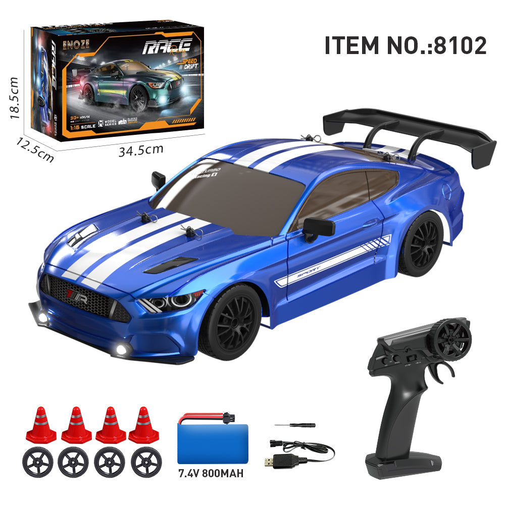ENOZE 8102 blue 1/16 4WD RC drift car