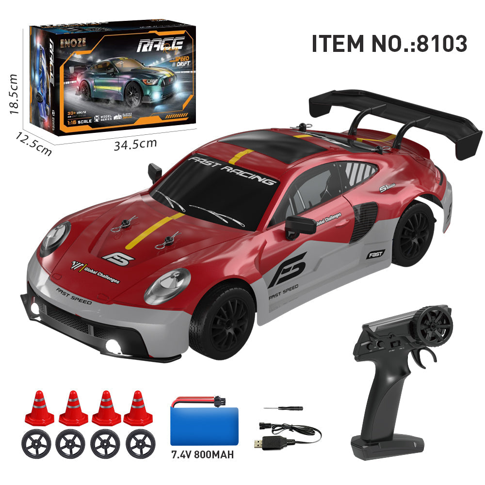 ENOZE 8103 red 1/16 4WD RC drift car