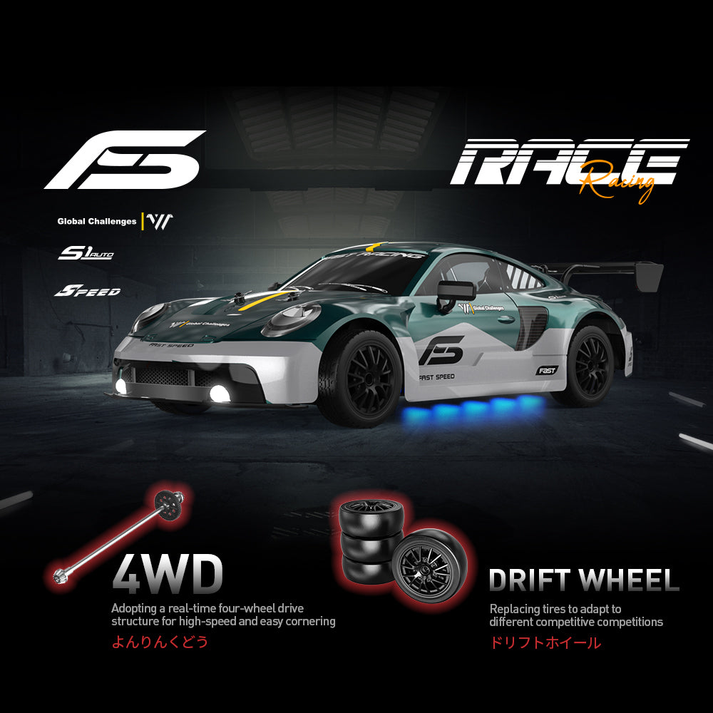 ENOZE 8100 series RC drift car package contents