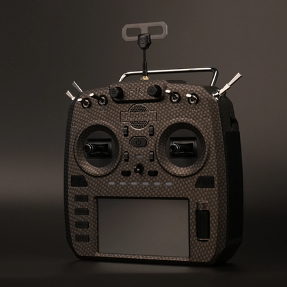 FatFish F16 ELRS transmitter in Carbon Fibre finish