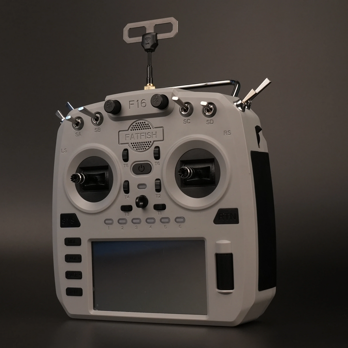 FatFish F16 ELRS radio controller in Grey