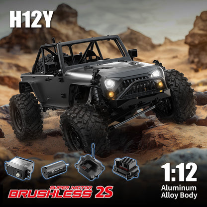 MJX Hyper Go H12Y dark black 1/12 sensorless brushless RC crawler