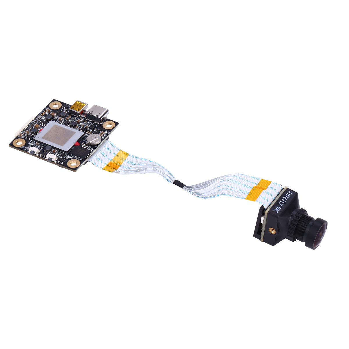 Hawkeye Split V5 camera module with ribbon cable and control board