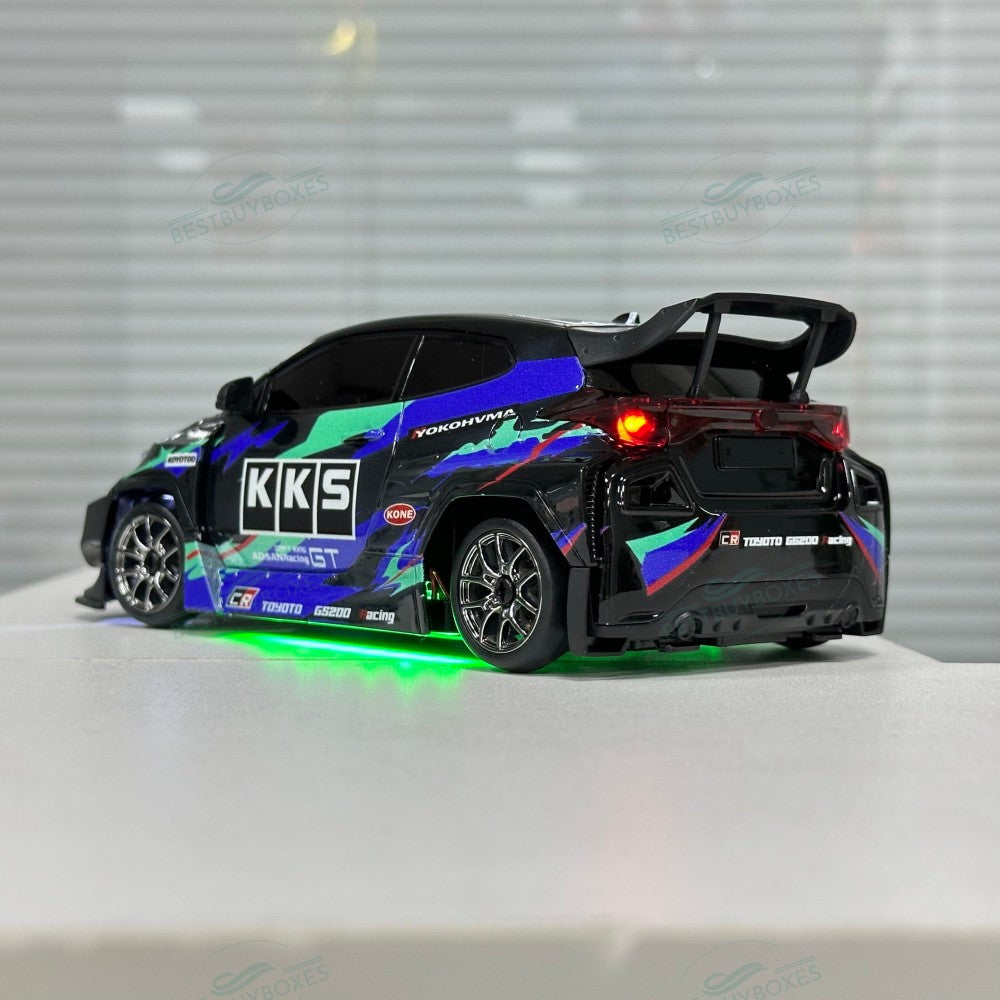 Hstar D24 1/24 Scale RC Drift Car – 4WD, Gyro Stabilized, LED Lights, 25+ KM/H