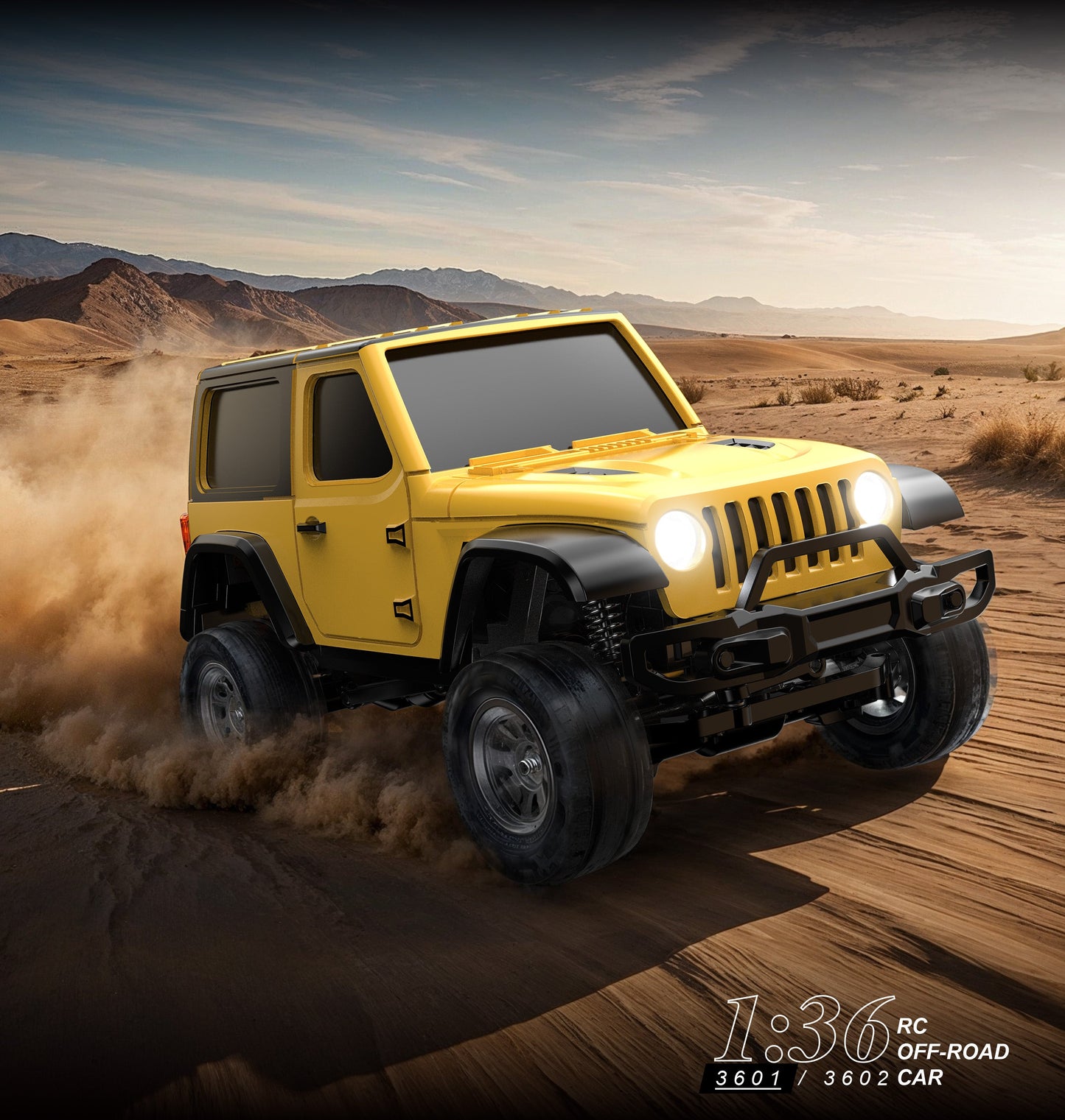 Jiabaile 3601 / 3602 1/36 Scale Mini 4WD RC Crawler – Micro Off-Road Rock Climber with Metal Wheels, Proportional Control, 3-Speed Throttle