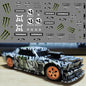 Jiabaile 4301 RC drift car custom decal sheet