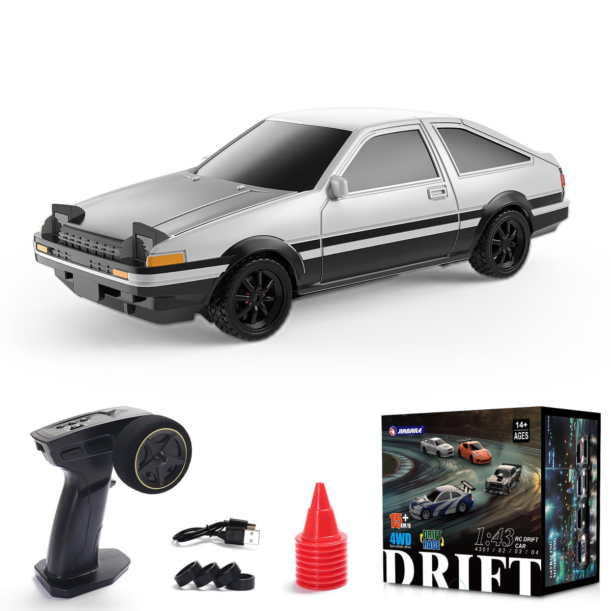Jiabaile 4306-G 1/43 4WD mini RC drift car with gyro