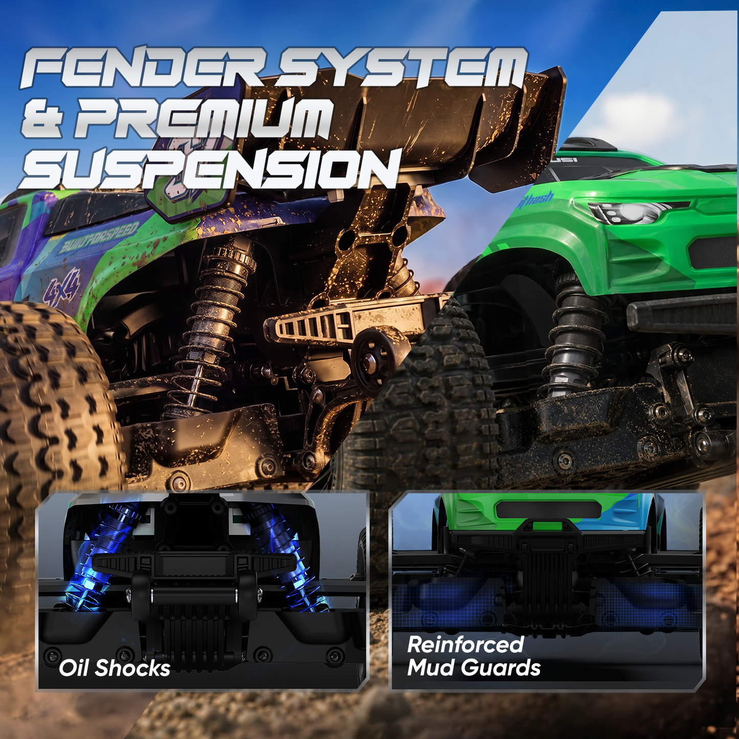 JIUSI Scout SC10 1/10 RC monster truck – jiusi sc10 hobbywing brushless motor 60a esc