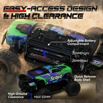JIUSI Scout SC10 1/10 RC monster truck – jiusi sc10 rtr package battery charger radio