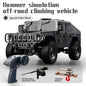 JJRC C8835 Hummer Military Jeep 1/12 Scale RC Crawler – Mounted Machine Gun / LED Lights / Winch Ready / 17g Servo