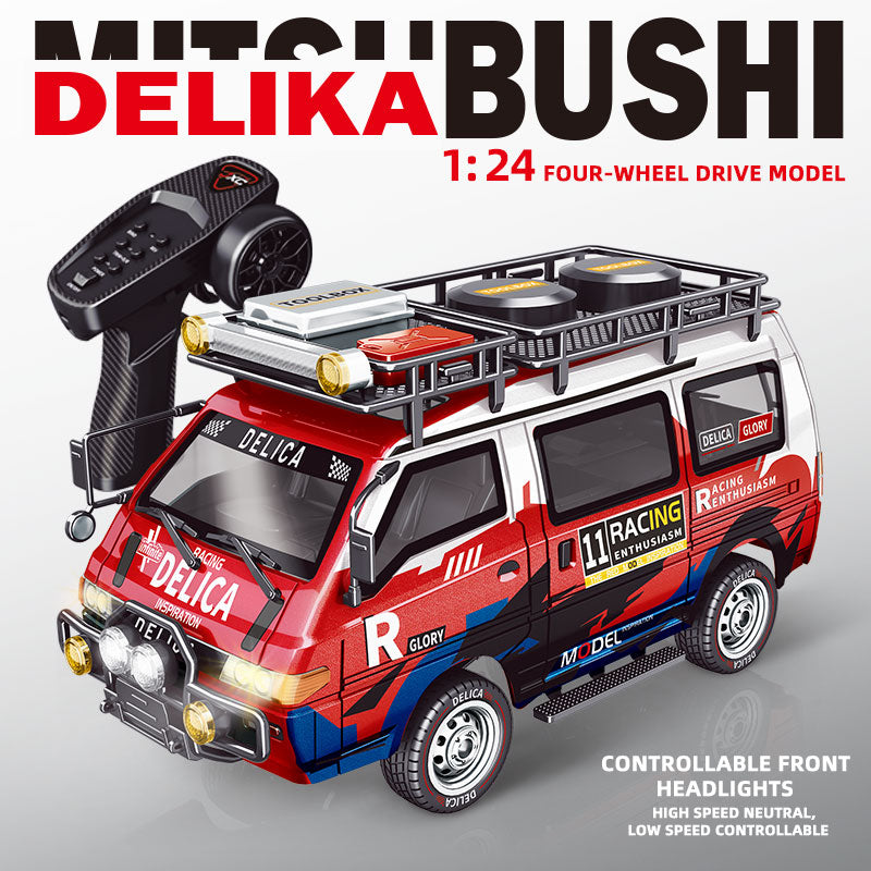 Red JXC Delica-style 1/24 4WD RC van