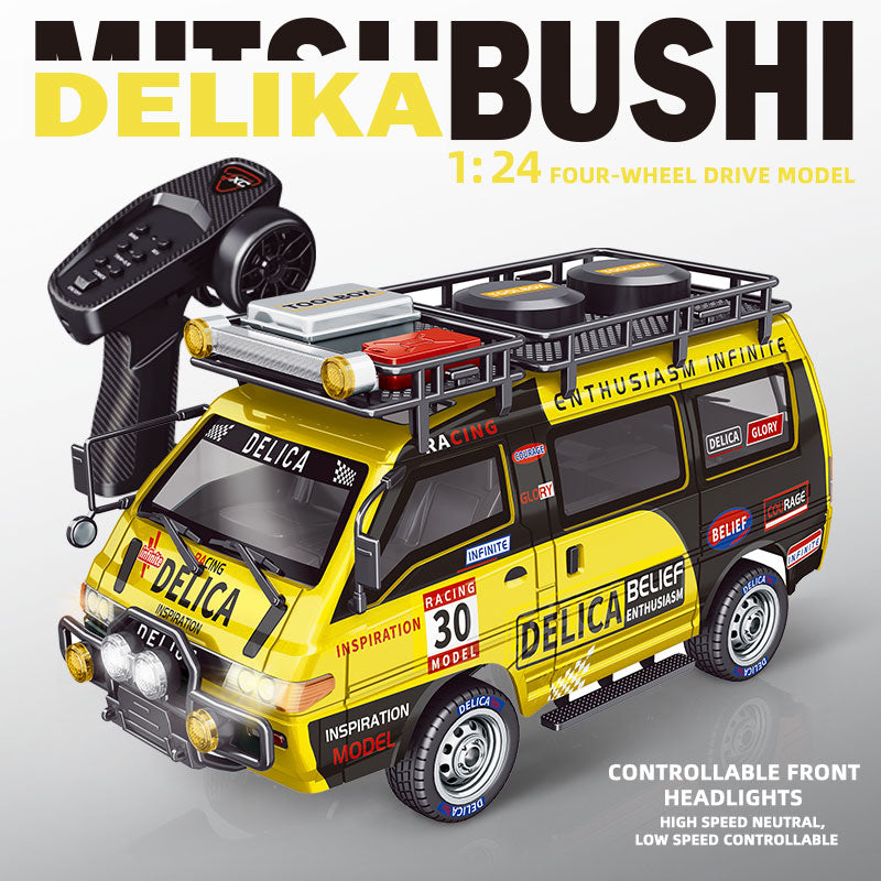 Yellow JXC Delica-style 1/24 4WD RC van