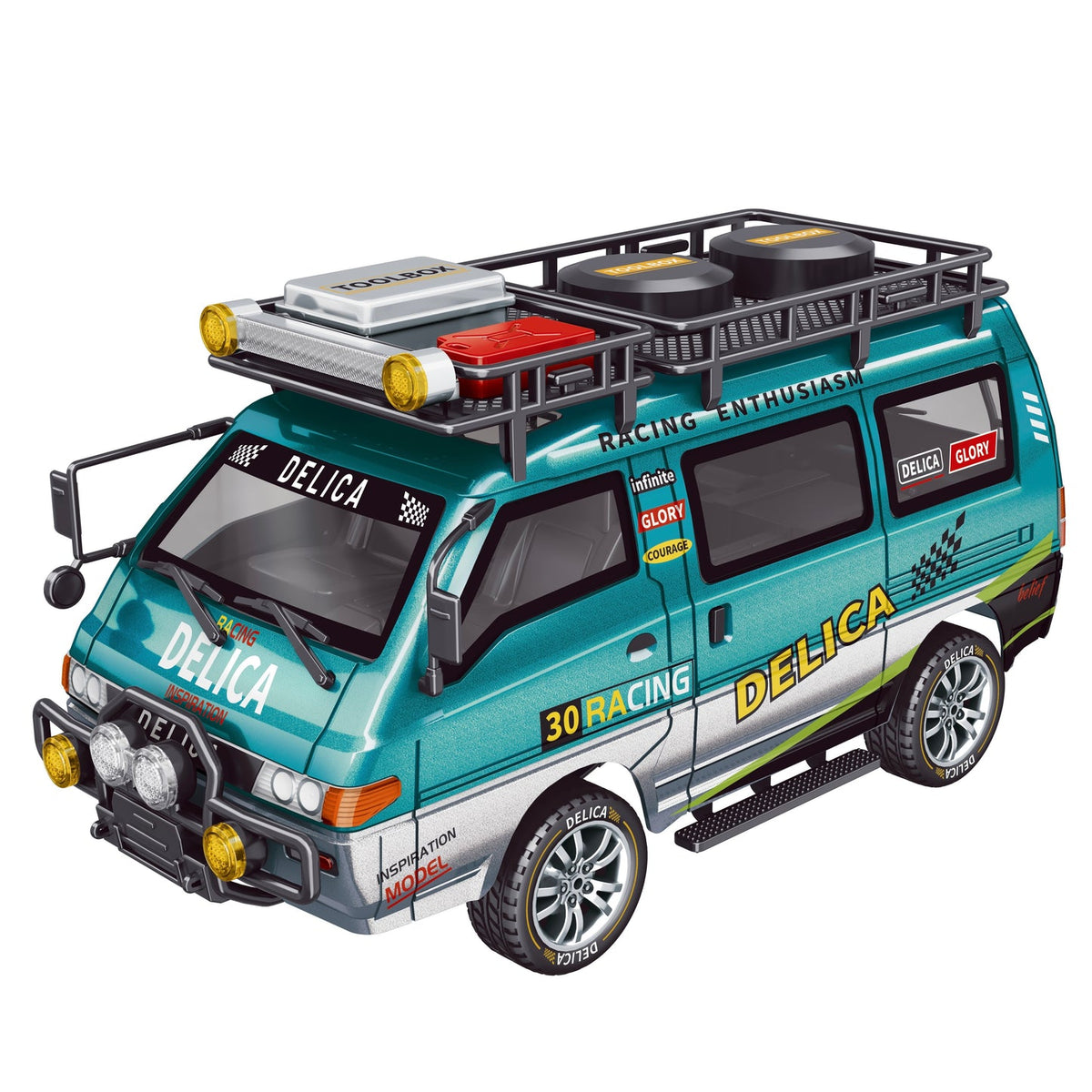 JXC Delica-style green 1/24 RWD RC van