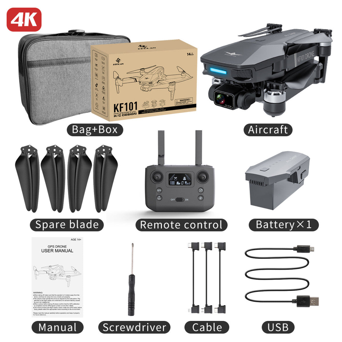 KFPLAN KF101 MAX-S camera and three-axis gimbal