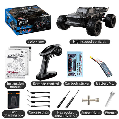 KFPLAN KF16 1/12 4WD Brushless RC Truck – 60km/h, Hobbywing ESC, Flysky FS-G4P, Metal Chassis