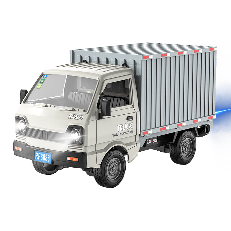 White KFPLAN KF21 1/16 RWD RC truck with container body