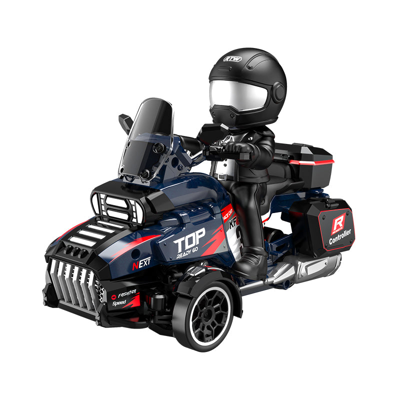 KFPlan KF35 1:43 3-Wheel RC Drift Trike Motorcycle with Rider Figure 2.4GHz RTR Mini Drift Bike