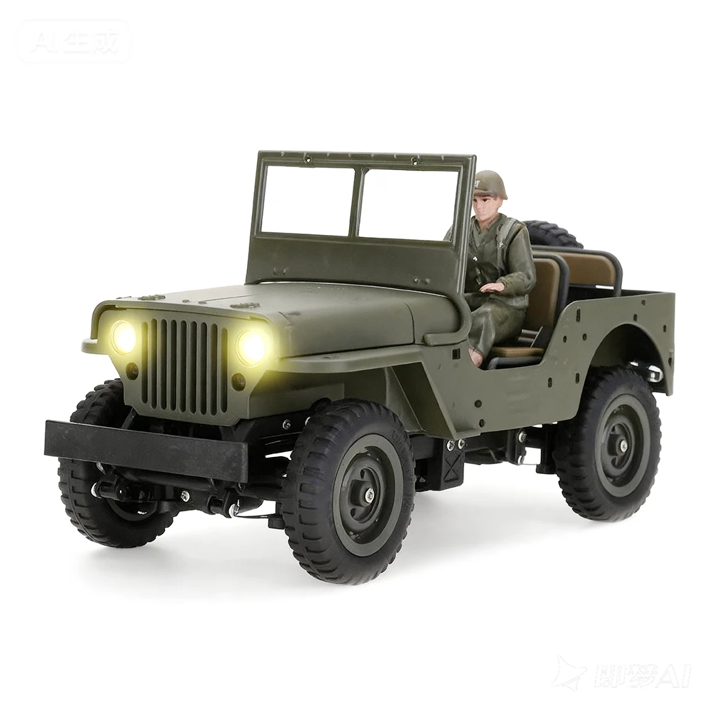 Luxingzhe 1/16 metal military-style 4WD RC Jeep