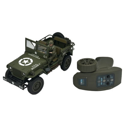 Luxingzhe 1/16 metal RC Jeep with scale accessories