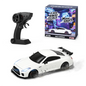 MCARRO MC061 1/64 Scale 4WD Mini RC Car RTR – White/Blue 2.4GHz Micro Racing Car